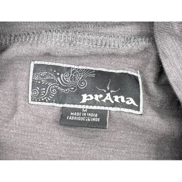 Prana Gray Organic Cotton Long Sleeve Cowl Neck Tunic With Front Pocket & Adjust - Picture 2 of 5